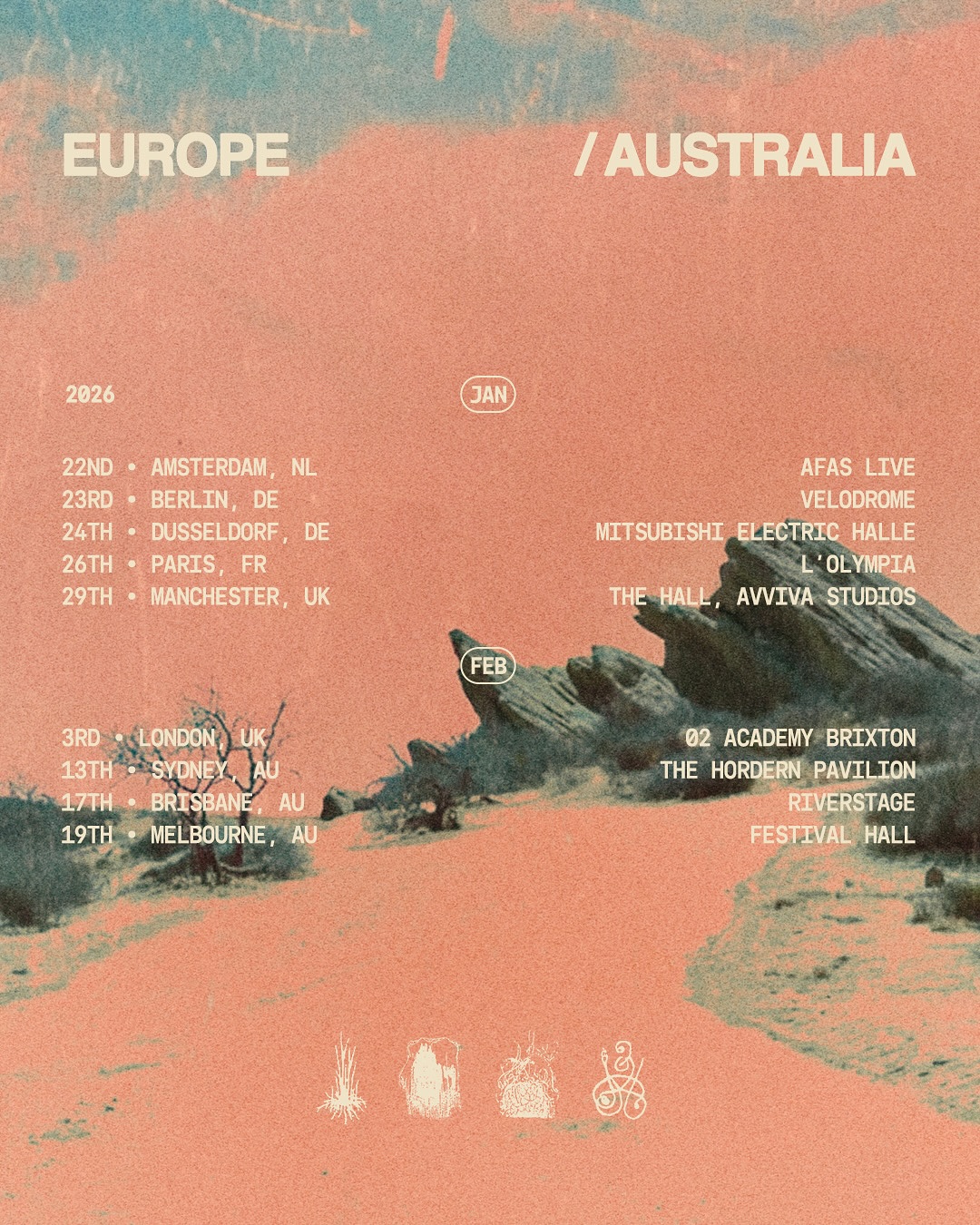 Halsey Back to Badlands Tour Poster 2025–2026